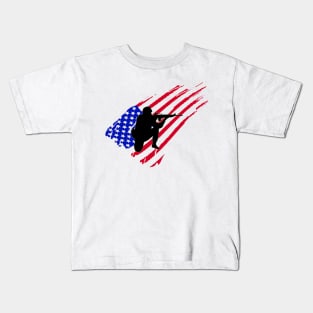 american soldier Kids T-Shirt